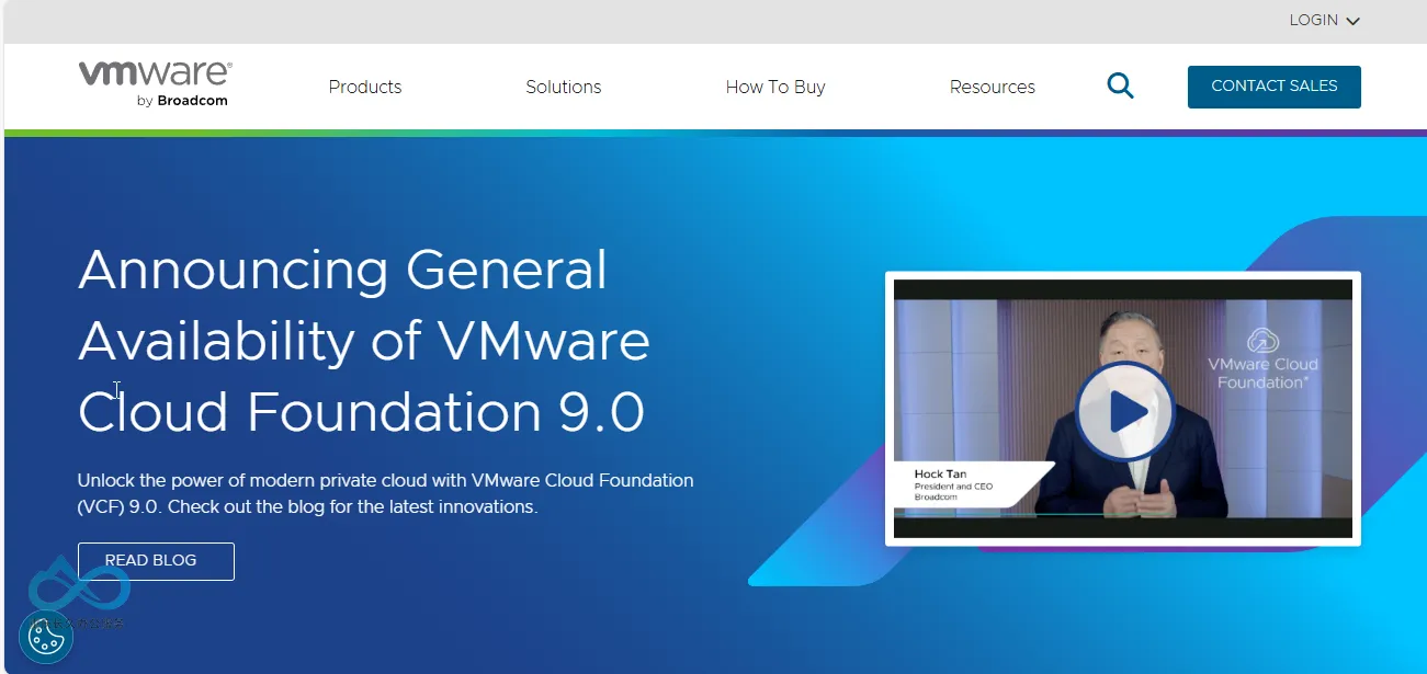 步骤1：进入 VMware 官网