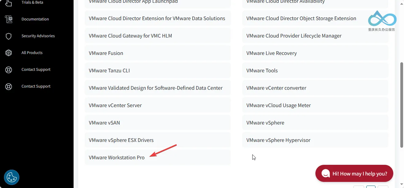 步骤6：搜索 VMware Workstation Pro